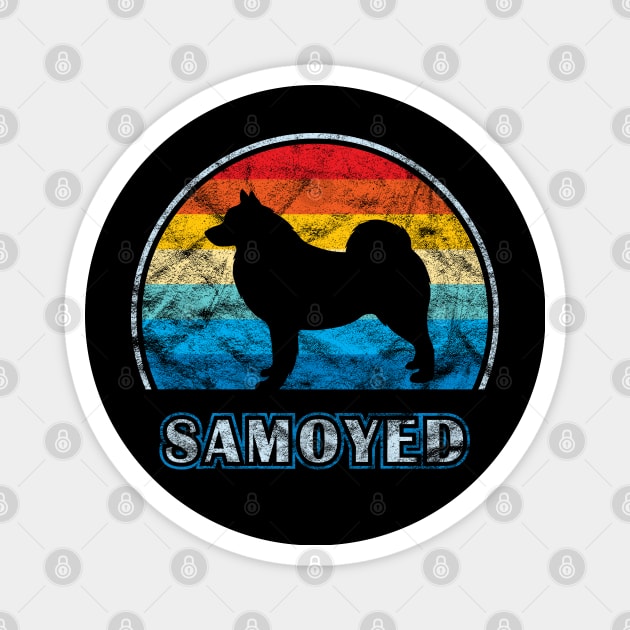 Samoyed Vintage Design Dog Magnet by millersye